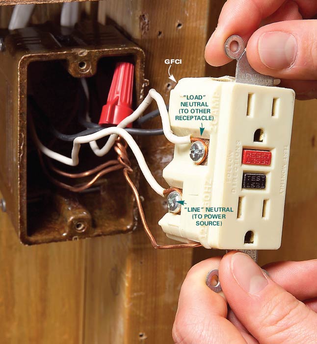 GFCI and AFCI Information | Chaney Electric | Carlsbad ... gfci light switch and electrical wiring diagram 